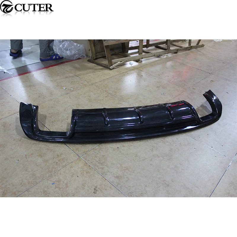 A3 Carbon Fiber Rear Bumper Lip Diffuser for Audi A3 Standard Bumper Sportback 13-16