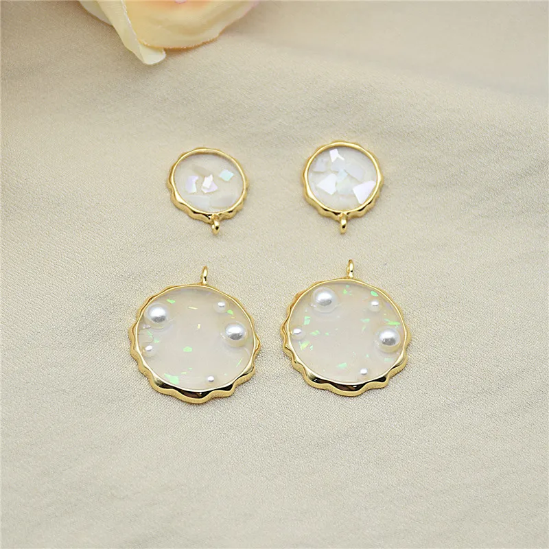 Min order 20pcs/lot beads/Epoxy core geometry rounds/water drop/ovals shape alloy floating locket charms diy jewelry accessory