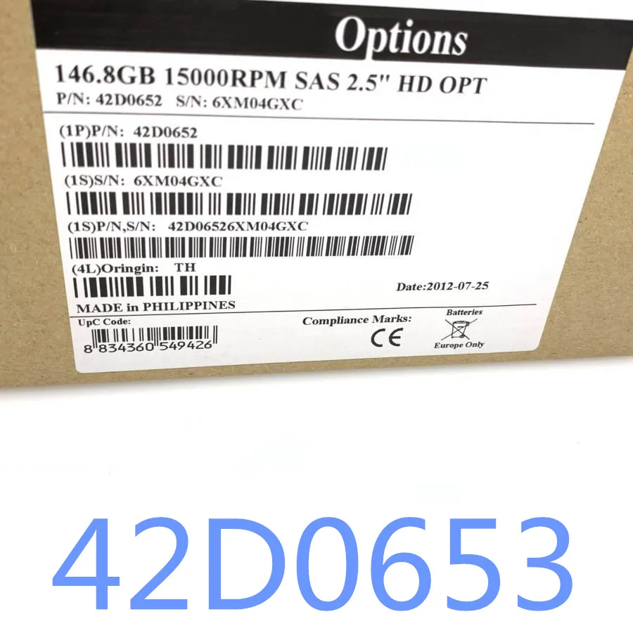 SAS 42D0653 42D0617 146G 15K 2.5 인치는 오리지널 박스에서 새 제품을 보장합니다. 24 시간 안에 보내겠다고 약속했다