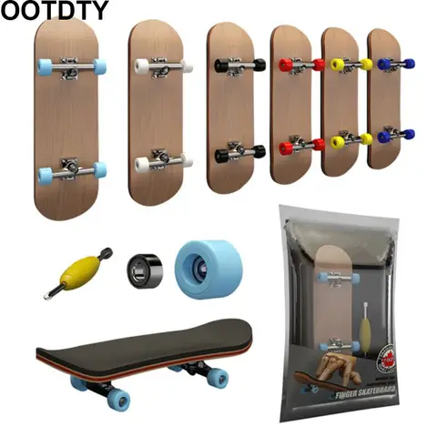 Barretta di trasporto di SkateBoard di Legno Tastiera Giocattolo Professionale Stent Finger Skate Set Dei Bambini Della Novità del Regalo Di Natale