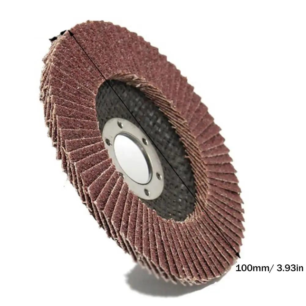 10Pcs 100mm Flap Discs 40/60/80/120 Grit Grinding Wheels Blades for Angle Grinder Sanding Disk Grinding Wheel Abrasive Tools