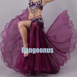 New Belly Dance Clothing Sexy Split Waltz Skirt Dance Performance Skirt(no belt) Square Bellydance Costume Long Skirt 6 Colors