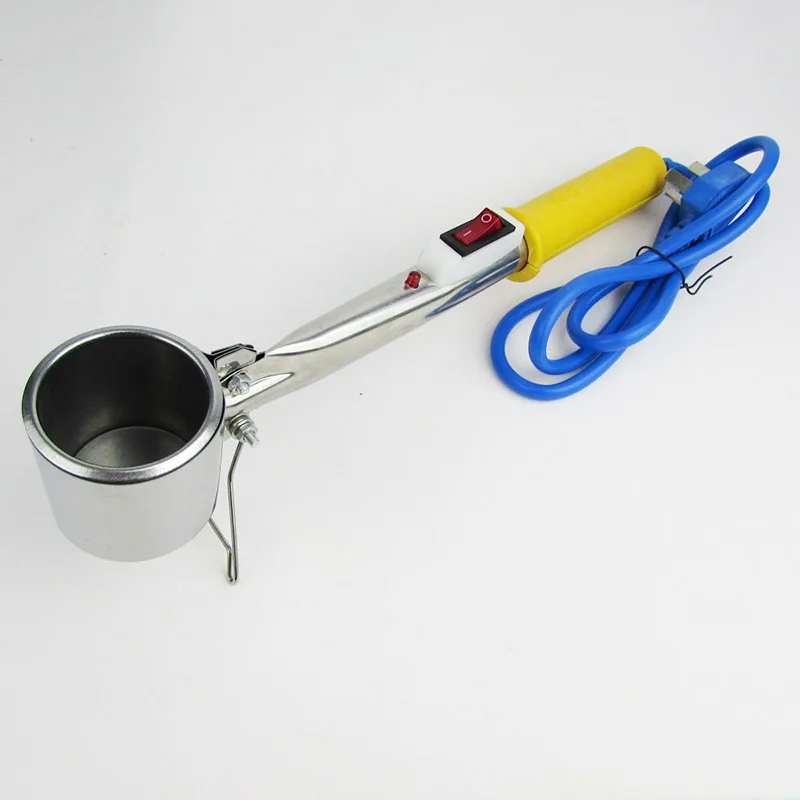 304 stainless steel 2000g 360W max temperature 430degree Hand-held Lead Melting Furnace Ultra-soft Pure Lead Wire Fuse Tin Pot