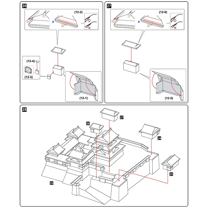اليابان Matsumoto القلعة كاملة ثلاثية الأبعاد ورقة نموذج البيت Papercraft DIY بها بنفسك الفن اوريغامي بناء المراهقين الكبار اليدوية الحرفية اللعب QD-200