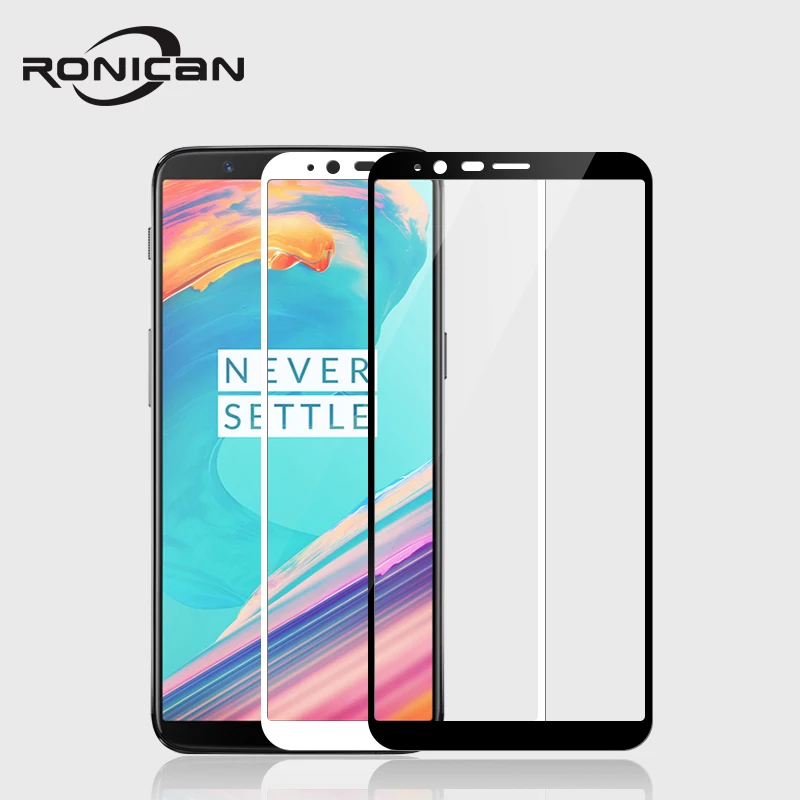 For One plus 5T Tempered Glass for OnePLus 3 3T Screen Protector 2.5D Full Cover Protective Glass film for OnePlus 5 5T 1+5 t 6