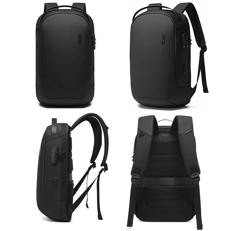 BANGE-Mochilas multifuncionais para laptop para homens, mochila de viagem impermeável, anti-roubo, mochilas escolares masculinas, moda, quente, 15,6\