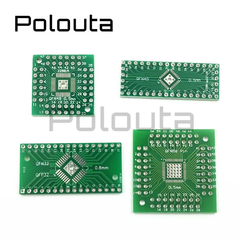 10 Pcs/lot Polouta Switchboard QFN32 Patch To Direct Dip 0.5 Pcb Board Triac Circuit Board Breadboard Adapter Sot Copper Plate