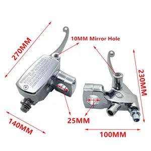 Evrensel Krom motosiklet kolu debriyaj fren ana silindir rezervuar Honda Steed 400, 600, gölge 1100, Magna 250, 750 serisi, 25mm 8 en çok satan aksesuarlar motosiklet farı 750-no. 3