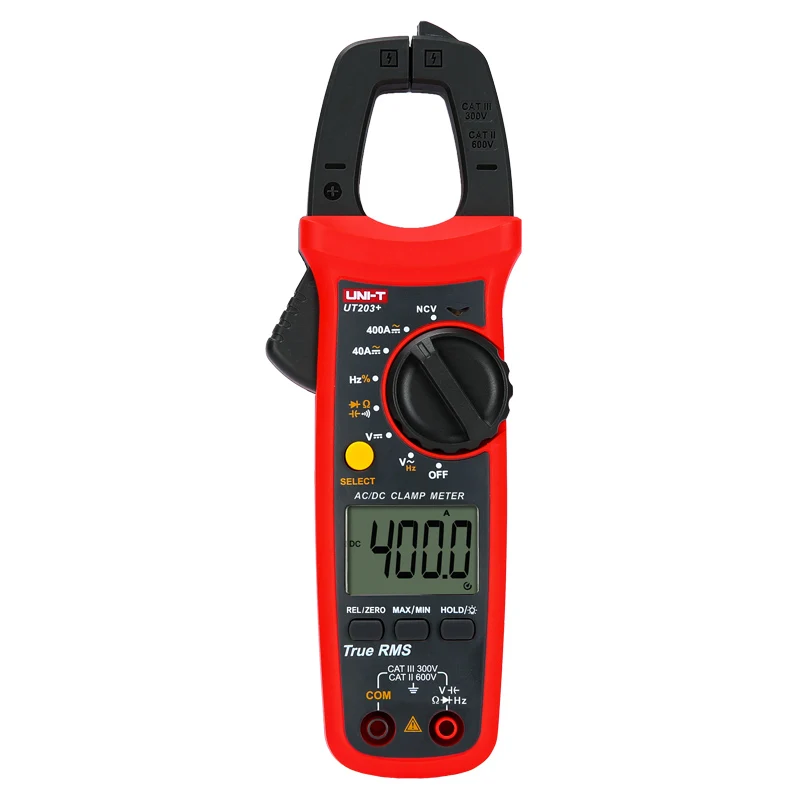 UNI-T UT204 Plus/UT210 Series Clamp Ammeters. Temperature Voltage Tester LCD Digital Current clamp AC/DC NCV True Rms Multimeter