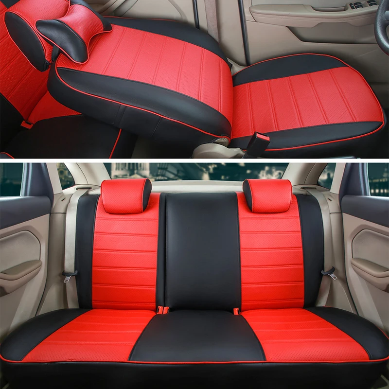 AutoDecorun Custom Fit Cover Car Seat for Peugeot 308 SW Accessories Seat Covers Set PU Leather 5 & 7 Seats Car Cushion Headrest