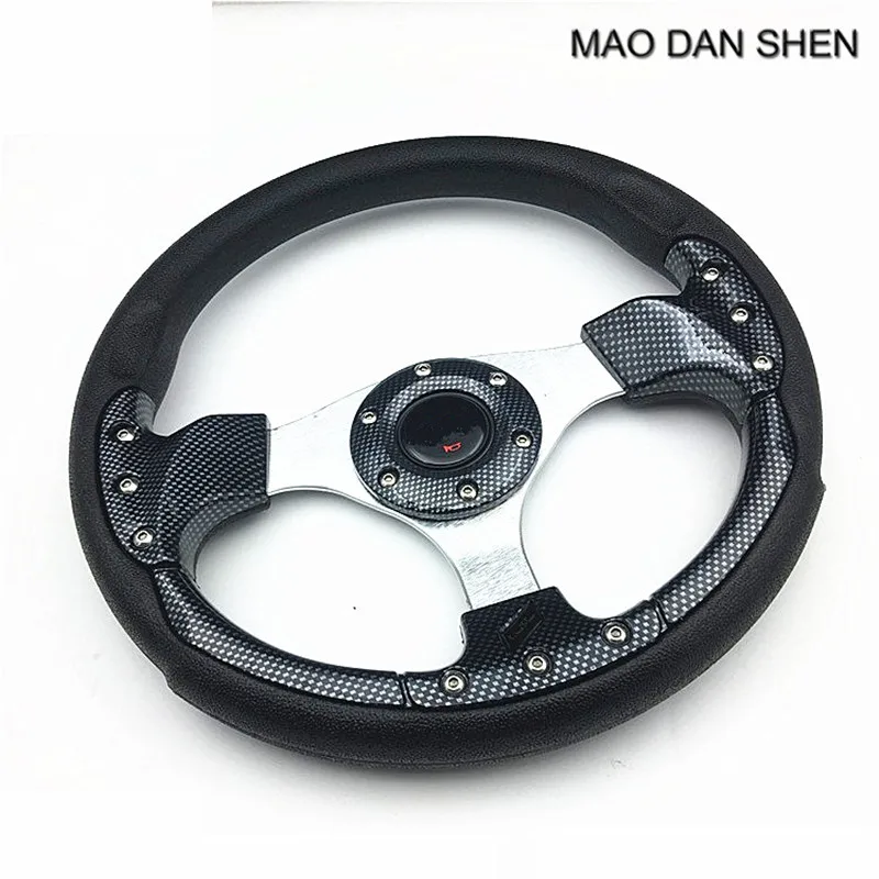 Universal 320mm racing steering wheel / 13inch Steering Wheel + Horn Button For Toyota VW red / blue / yellow / silver / black