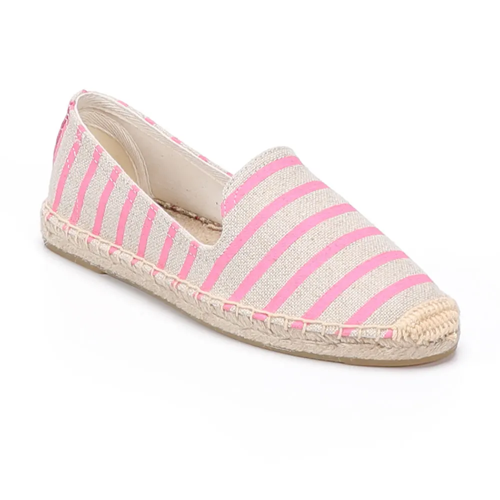 Sale Time-limited Platform Hemp Rubber Slip-on Casual Striped Zapatillas Mujer Sapatos Womens Espadrilles Flat Shoes
