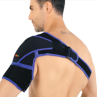 Shoulder Stability Brace with Pressure Pad Adjustable Breathable Neoprene Shoulder Support Compression Sleeve for Shoulder Pain