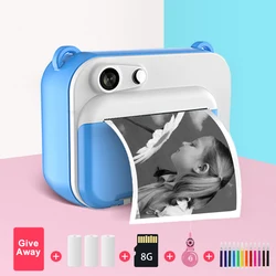 Children's Camera With Print Kids Instant Print Camera Digital Photo Camera Girl's Child Camera Video Boy's Birthday Gift