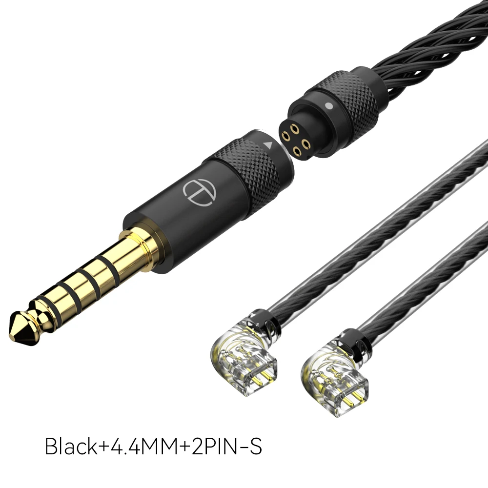 TRN T2 Pro16 Core Oortelefoon Verzilverd HIFI Upgrade Kabel 2.5 5-pin/3.5/4.4/Type C 5-pin/QDC//MMCX/0.75/0.78