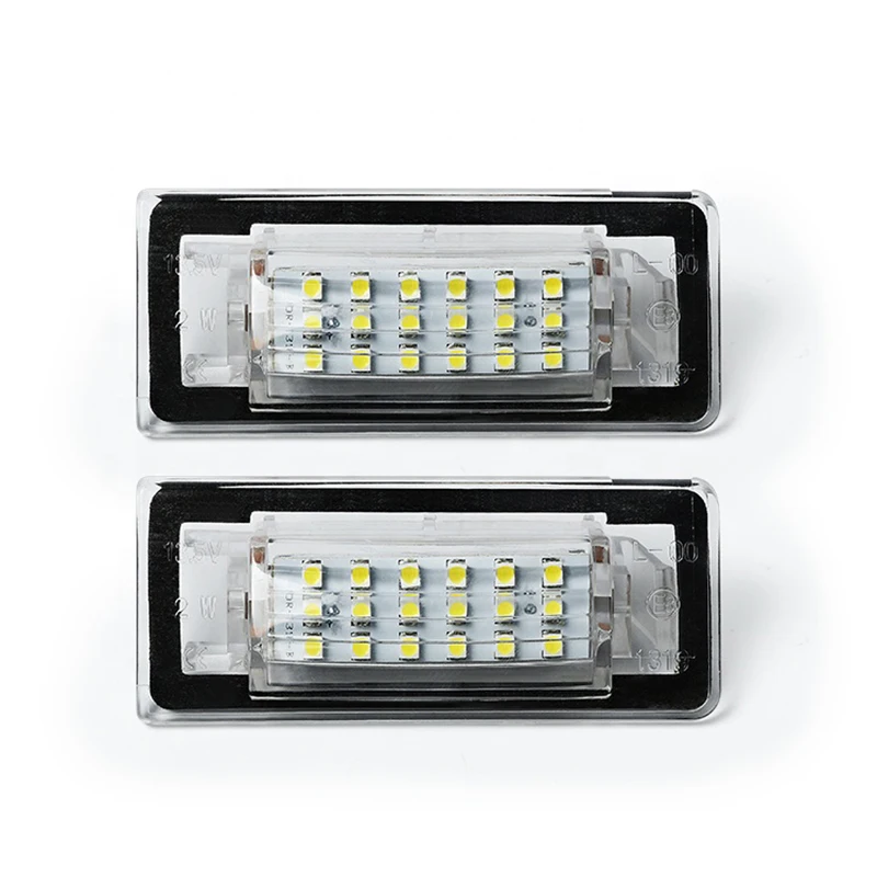 2pcs Suber Bright No Error LED License Plate Lights Car Accessories For Audi TT MK1 8N Roadster 8N9 Coupe 8N3 Number Plate Lamps