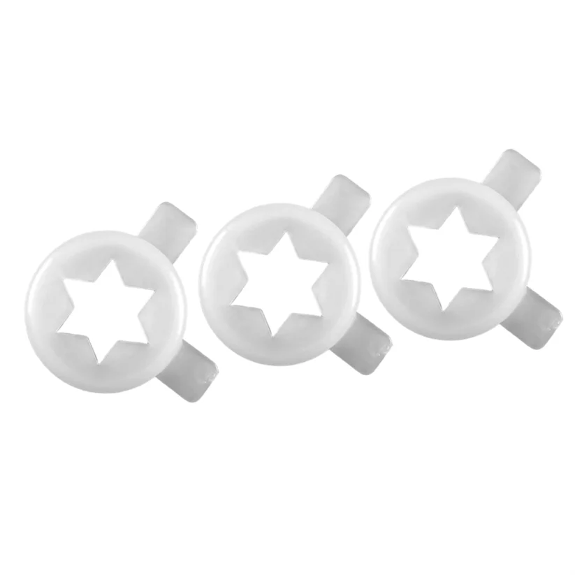 6 in 1 Soft Service Hexagram Star Shaped Moulding Lids Spare Parts For Ice Cream Machine Front Panel Modeling Cap 6Pcs