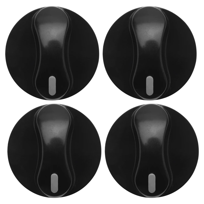 New 4X Plastic Kitchen Gas Stove Stove Oven Control Rotary Knob Black