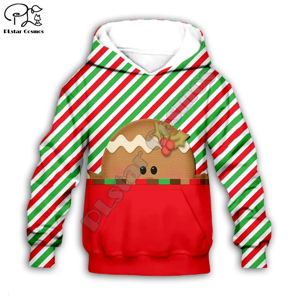 

Kid Santa Claus 3D print cartoon red hoodie Merry Christmas Cookie children pullover Sweatshirt zipper coat boy girl tshirt Pant