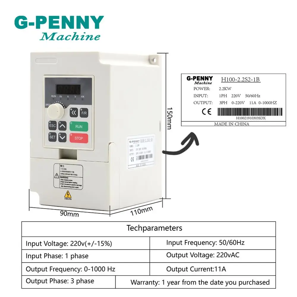 Imagem -02 - G-penny 2.2kw Er20 Refrigerado a Água do Eixo Kit Cnc Rolamentos & 2.2kw Inversor Vfd & 80 mm Suporte do Eixo & 75w Bomba de Água