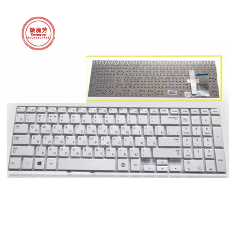 

NEW Russian keyboard FOR Samsung NP370R5E 450R5V 470R5E 450R5J 450R5U 370R5V 510R5E 450R5E Laptop WHITE