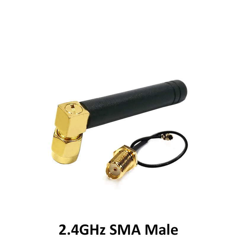 GRANDWISDOM 10 stücke 2,4G antenne 2dbi sma männlichen wlan wifi 2,4 ghz antene IPX ipex 1 SMA weibliche zopf verlängerung Kabel iot antena