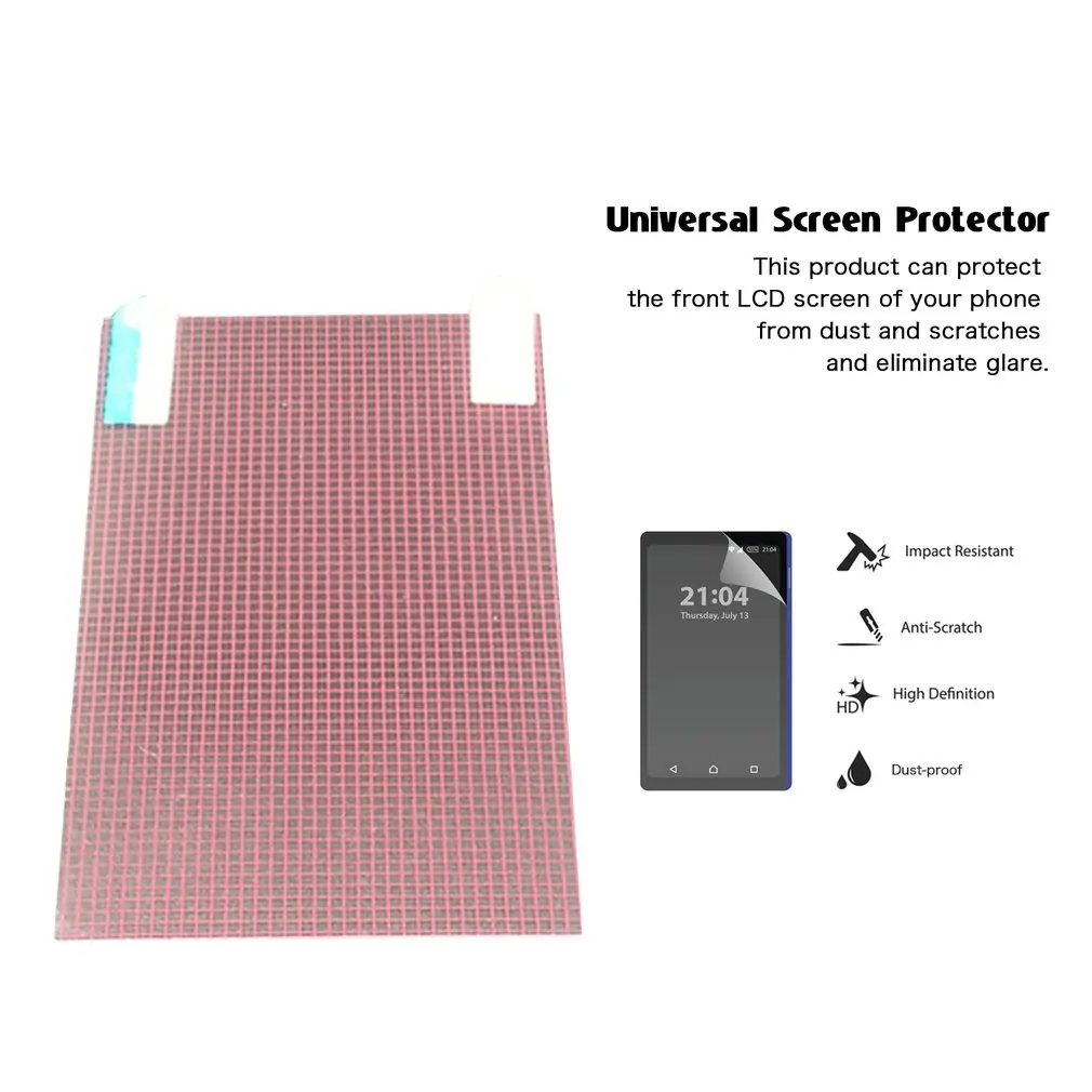 Protector de pantalla LCD Universal HD transparente/mate antideslumbrante, películas de rejilla protectora para teléfono, tableta, GPS, MID, 5/6/7/8/9/10 pulgadas