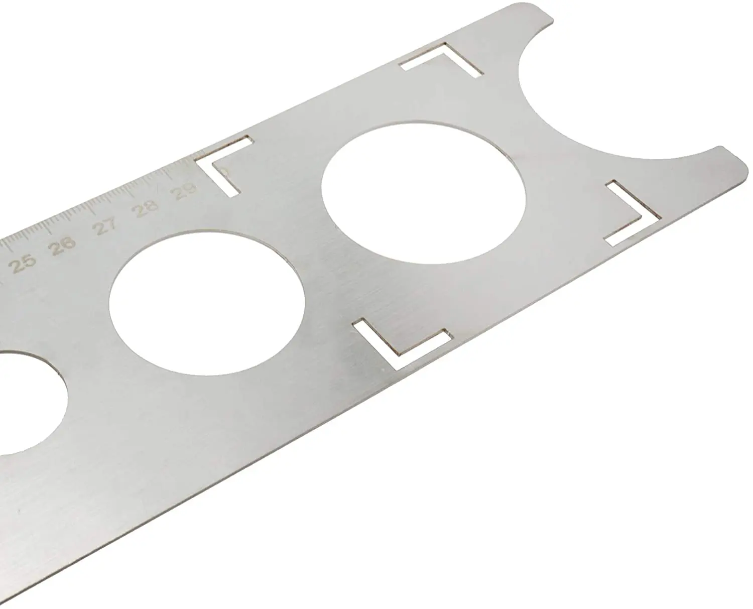 Strumento manuale di perforazione regolabile del righello del localizzatore del foro delle mattonelle di ceramica dell'acciaio inossidabile per il righello multifunzionale del lavoro decorato casa