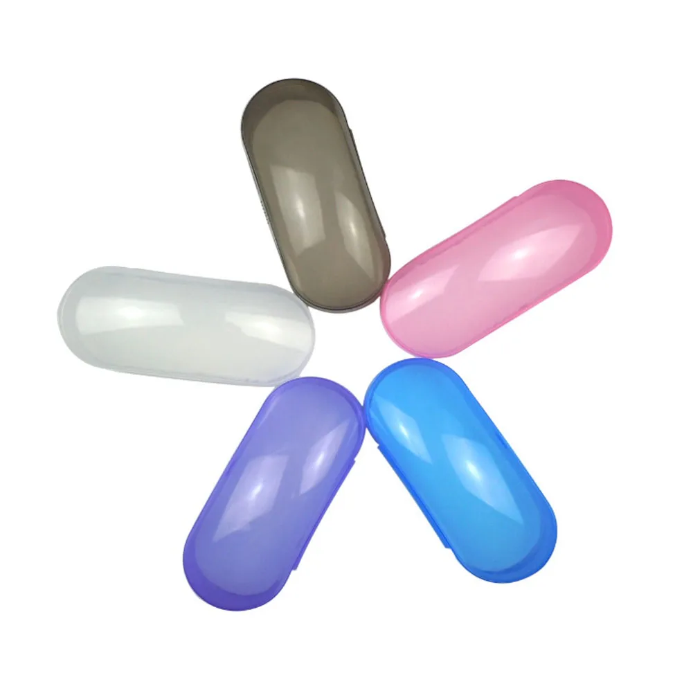 

Portable Clear Transparent Shell Eye Glasses Sunglasses Hard Case Box Protector