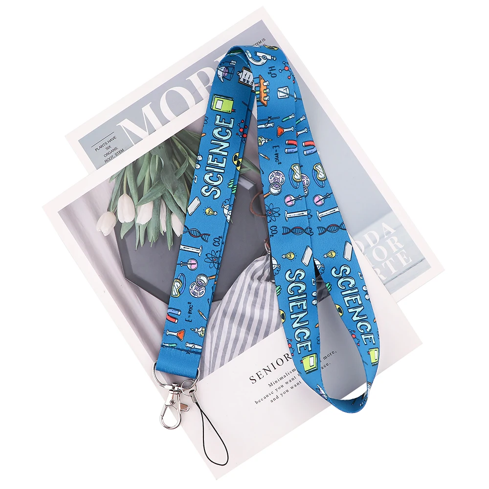 Flyingbee العلمي موضوع الحبل شارة ID اسهم الهاتف حبل مفتاح الحبل الرقبة الأشرطة اكسسوارات للطلاب المعلمين X2124