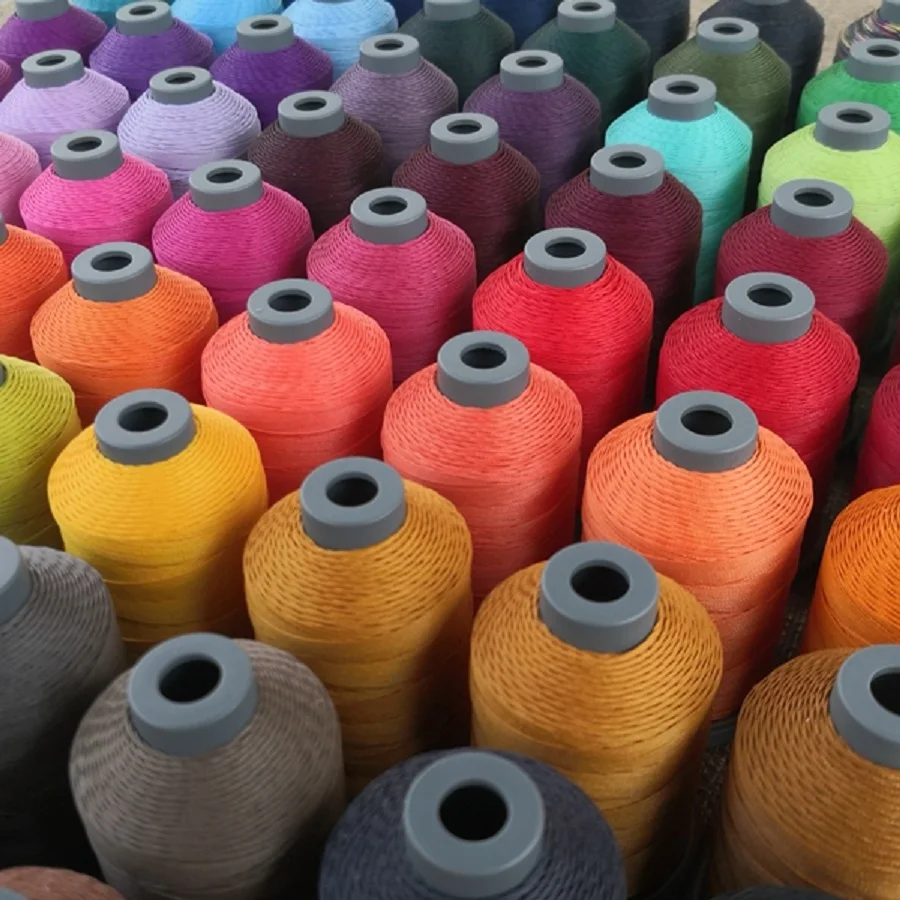 XianGe Wax Thread Polyester  Line 0.30 0.38 0.45 0.52 0.60 Handmade Leather Knitting Special Lace High Quality(1-50 Color NO）