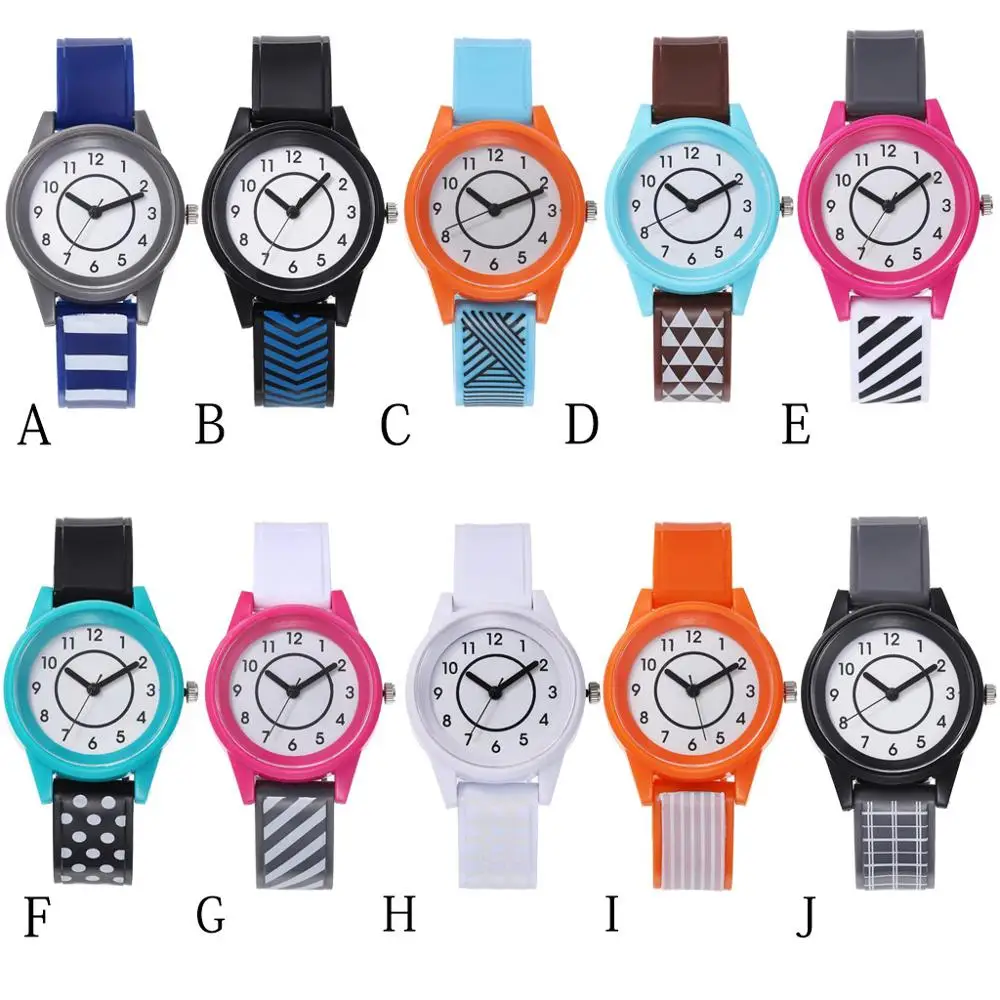 UTHAI-Montres à quartz pour enfants, CQ72, horloges de sport, montre-bracelet pour filles, garçons, bébé, enfant, plusieurs couleurs assorties, orange, bleu