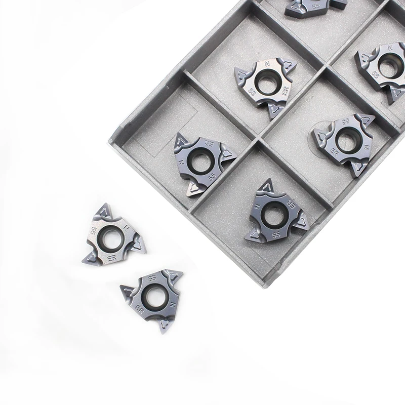 10pcs Thread 22ERM N55 IC908 Carbide CNC Threaded Carbide Inserts Thread Lathe Turning Blade Tool Tungsten Carbide Insert
