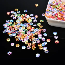 20g Hot 3D Cup Plum Blossom Sequin Multi Size  5mm  Flowers Sequins Lentejuelas Fittings for Needlework Craft Costume Jewelery