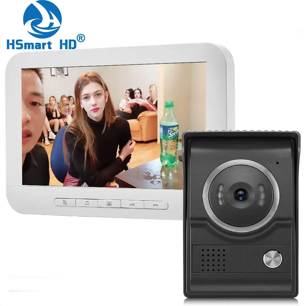 7inch Video Door Phone Intercom HD Camera System Video Door Entry Panel Intercoms for Private Home Call Panel