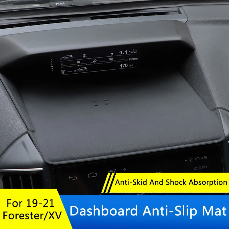 QHCP Car Anti-Slip Phone Holder Pads Silicone Non-slip Dashboard Mat For Subaru Forester Impreza XV 2019-2024 Interior Accessory