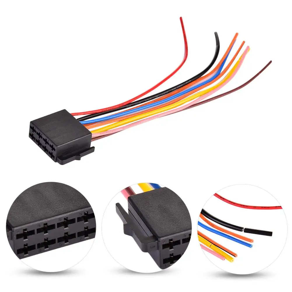 2 Din Car Radio MP5 Power Cable Cord Universal Car Radio Audio Power Wiring Harness for car MP5 Player Accessories Power Cable