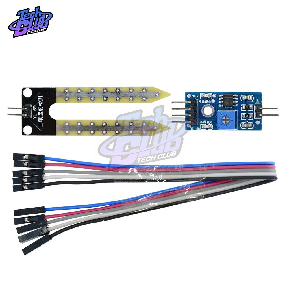 Igrometro del suolo modulo di rilevamento dell'umidità sensore dell'acqua dell'umidità umidità del suolo per Arduino 3.3V-5V