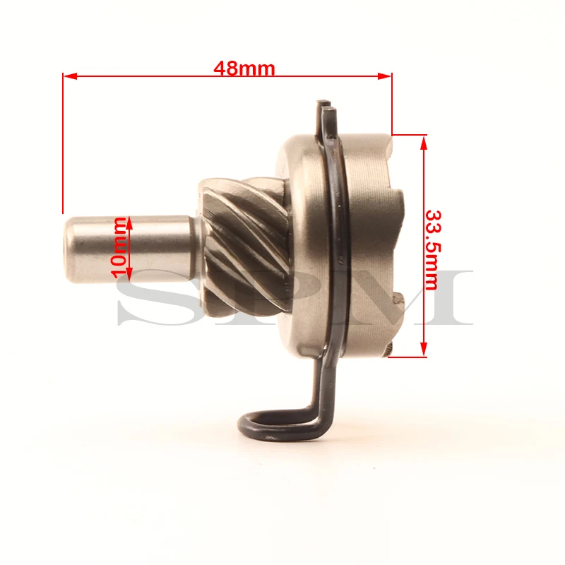 Motorcycle scooter Kick Start Idle Shaft Gear 8 Spline for GY6 50cc QMB139 engine starting claw