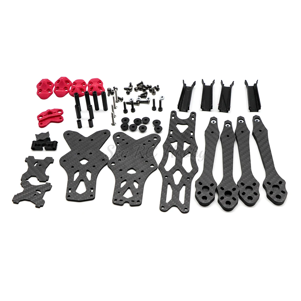 5 Zoll 225mm 225 / 6 Zoll 260mm / 295mm Carbonfaser Quadcopter-Rahmen-Kit 5,5mm Arm für APEX FPV Freestyle RC Racing Drohnenmodelle – Detail 9
