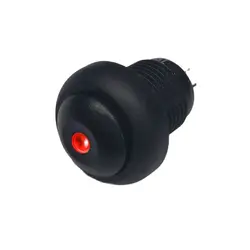 12Mm Dot Led Black Latching Of Momentary 12Mm IP67 Waterdichte Slip Knop Elektrische Schakelaar