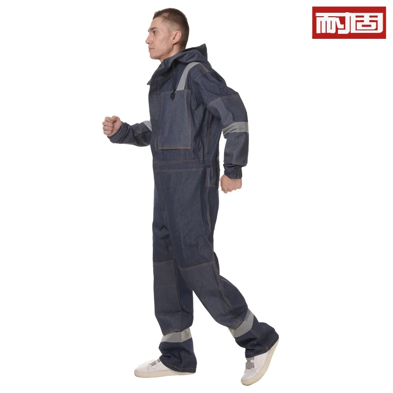 Ropa de trabajo unificada para hombres, traje reflectante grueso, antiestático, resistente al desgaste, a prueba de polvo, eléctrico