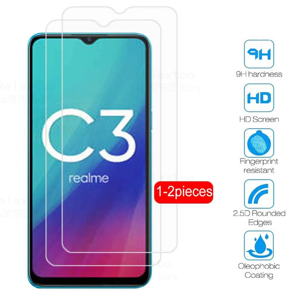 realme c3 glass protector for oppo realme c3 realmi realmy real mi c3 c 3 3c safety glass film 6.5'' realmec3 smartphone films