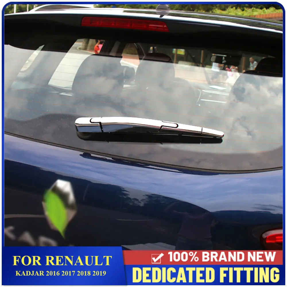 Fit For Renault Kadjar 2016 2017 2018 2019 Rear Window Wiper Tail Windscreen Wiper Cover Trims Car Molding Garnish