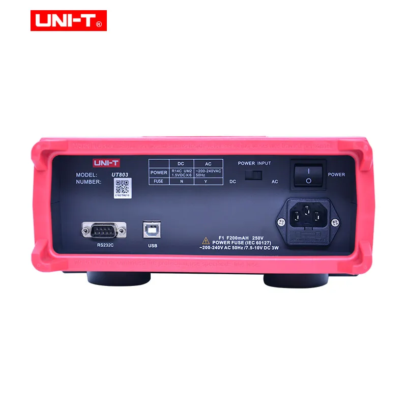 UNI-T Bechtop Digital Multimeter auto range DMM HZ Temperature Tester Capacitor 9999 Data Logging USB RS232 UT801-804