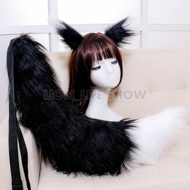 Biamoxer Anime Kamisama Kiss Love tomoe Cosplay Costume Accessories Plush Paw Fox Ear Tail Carnival Party Decor