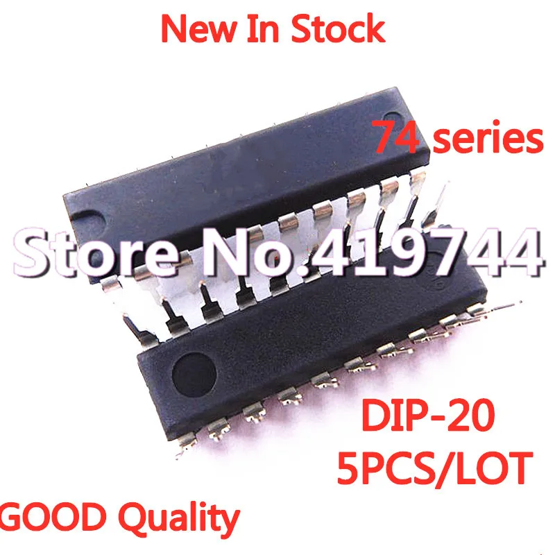 5PCS/LOT SN74HC377N 74HC377 DIP-20 Eight D-type trigger trigger logic chip IC In Stock NEW Original IC