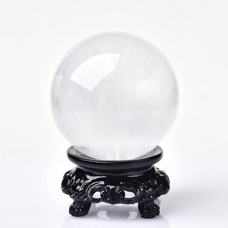 1PC Natural Stone Crystal Quartz Ball Rock Mineral Healing Massage Ball Reiki Meditation Energy Stone Home Decor