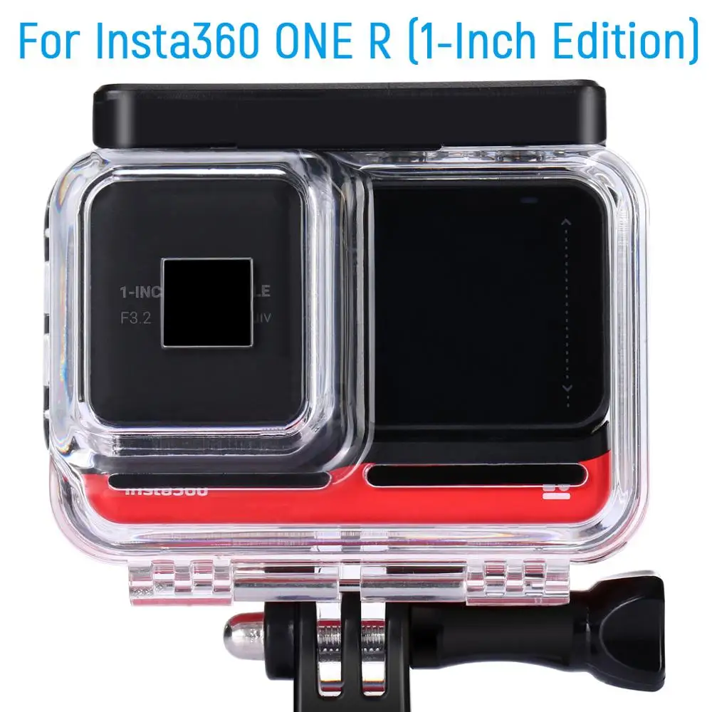 Waterproof Housing Case for Insta360 ONE R 1-INCH Edition Action Camera Co-Engineered with Leica Underwater Dive Case Shell