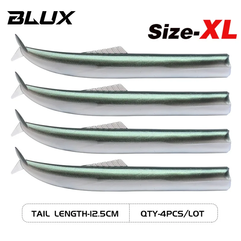 BLUX FLASH SAND AAL 14G/27G Weiche Angeln Köder Schwanz Jig Kopf Haken Minnow Künstliche Köder Salzwasser meer Bass Swimbait Tackle Getriebe